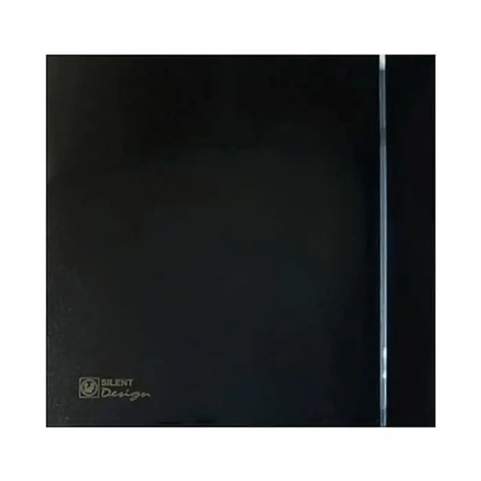 Ürün görseli: S&P Silent Design 100 CZ Black 100 mm Sessiz Banyo Fanı